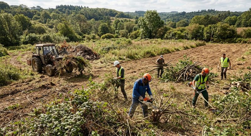 Field Clearing in Gwinnett County, GA